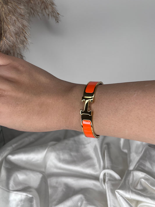 Bracelet harmonie orange fonce